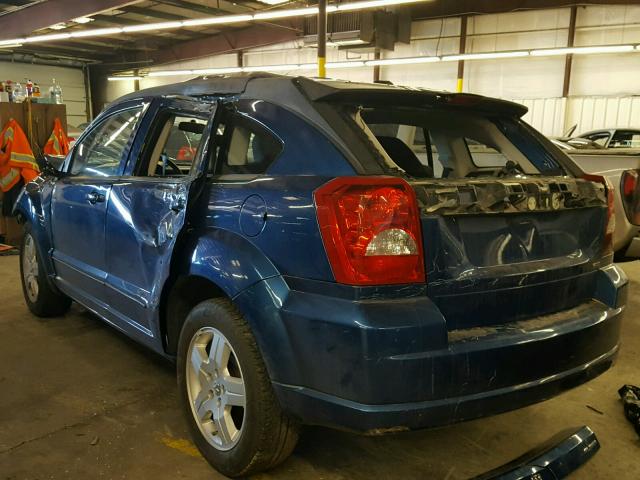 1B3HB48A29D214321 - 2009 DODGE CALIBER SX BLUE photo 3