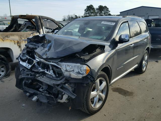 1D4RD5GG0BC653184 - 2011 DODGE DURANGO CI BLACK photo 2