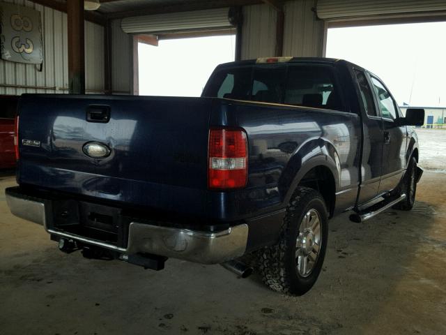 1FTRX12W97KC11545 - 2007 FORD F150 BLUE photo 4