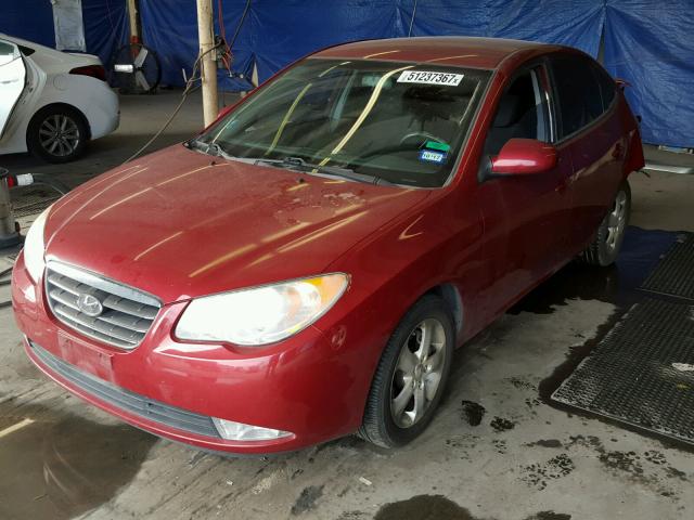 KMHDU46DX8U335189 - 2008 HYUNDAI ELANTRA GL RED photo 2