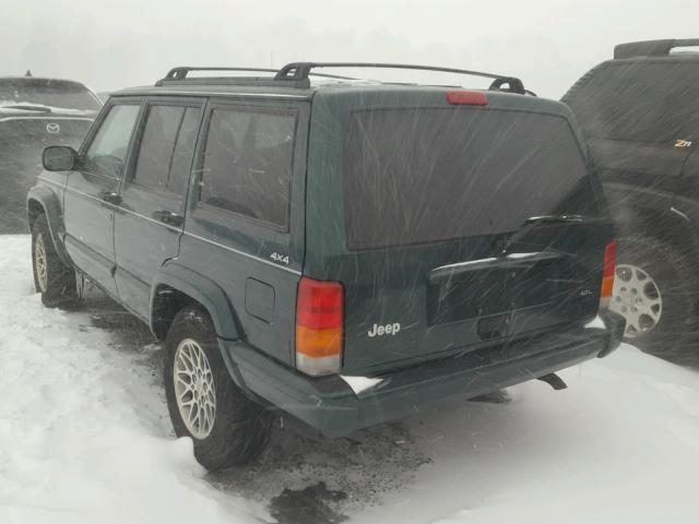 1J4FF78S8XL567700 - 1999 JEEP CHEROKEE L GREEN photo 3