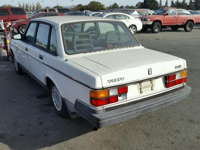 YV1AA8841M1445509 - 1991 VOLVO 240 WHITE photo 3