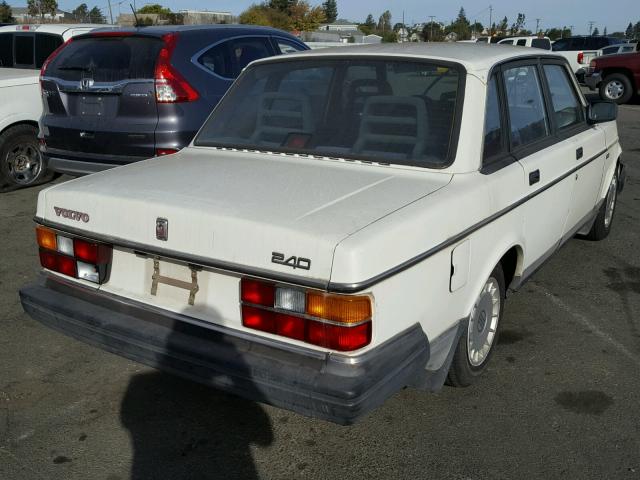 YV1AA8841M1445509 - 1991 VOLVO 240 WHITE photo 4