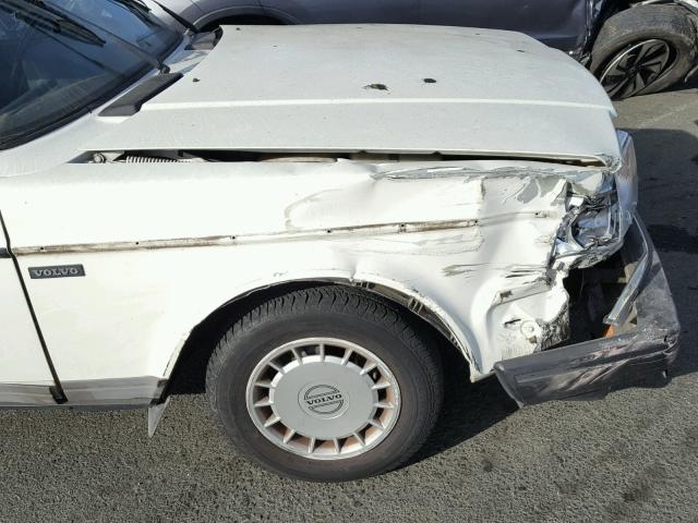 YV1AA8841M1445509 - 1991 VOLVO 240 WHITE photo 9