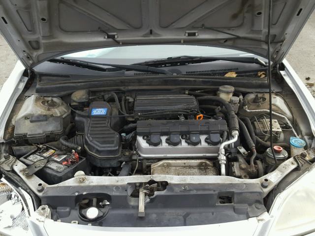 2HGES25742H536404 - 2002 HONDA CIVIC EX ვერცხლისფერი ფოტო 7