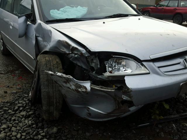 2HGES25742H536404 - 2002 HONDA CIVIC EX ვერცხლისფერი ფოტო 9