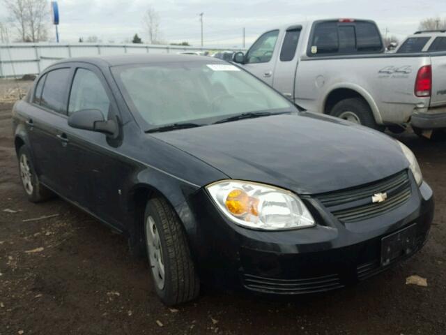 1G1AK55F577305545 - 2007 CHEVROLET COBALT LS BLACK photo 1