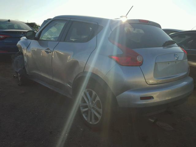 JN8AF5MV4CT114855 - 2012 NISSAN JUKE S SILVER photo 3