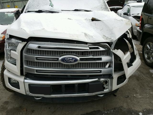 1FTFW1EG4FFB21365 - 2015 FORD F150 SUPER WHITE photo 7