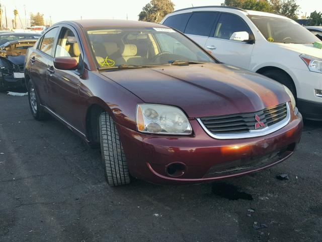 4A3AB36F37E019406 - 2007 MITSUBISHI GALANT ES BURGUNDY photo 1