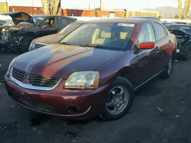 4A3AB36F37E019406 - 2007 MITSUBISHI GALANT ES BURGUNDY photo 2