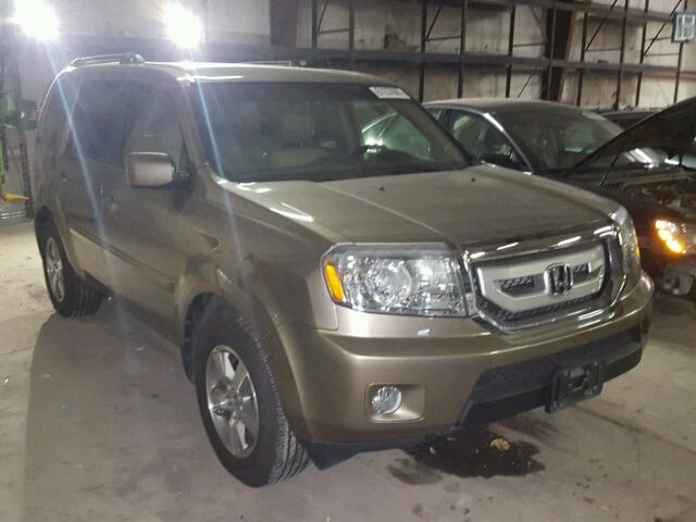 5FNYF4H51AB035707 - 2010 HONDA PILOT EXL GOLD photo 1