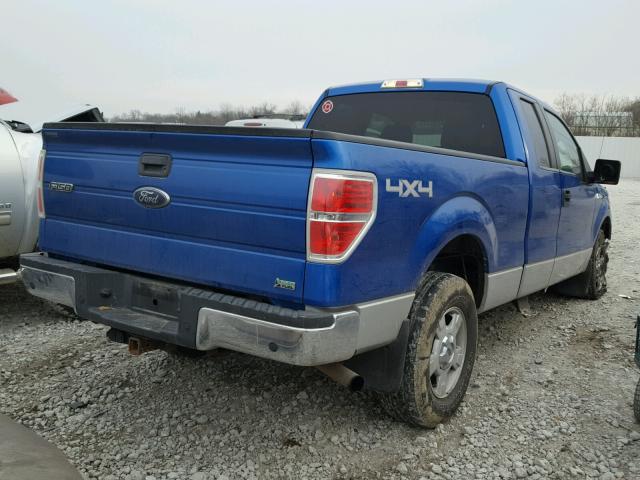 1FTFX1EV7AFA93646 - 2010 FORD F150 SUPER BLUE photo 4