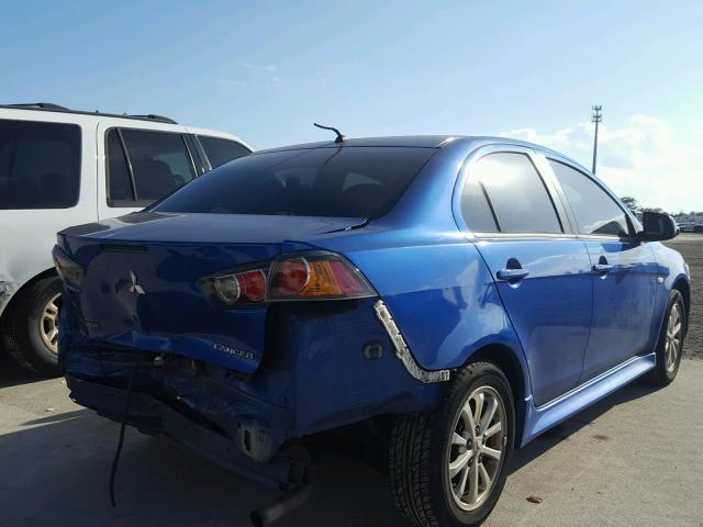 JA32U2FU0BU020293 - 2011 MITSUBISHI LANCER ES/ BLUE photo 4