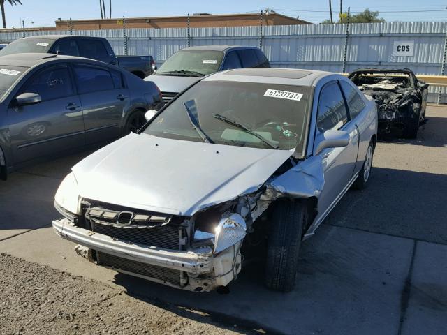 1HGEM21052L014175 - 2002 HONDA CIVIC EX GRAY photo 2