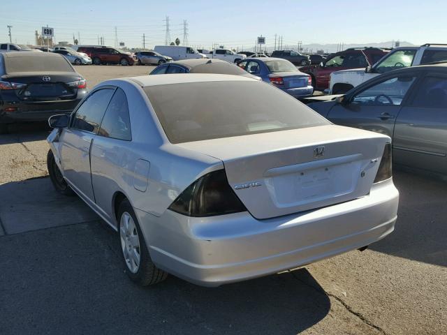 1HGEM21052L014175 - 2002 HONDA CIVIC EX 灰色 照片 3