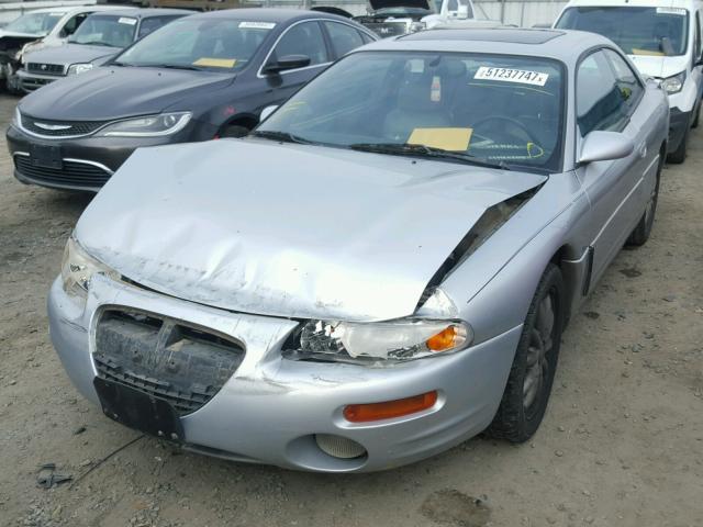 4C3AU52N9YE049746 - 2000 CHRYSLER SEBRING LX SILVER photo 2