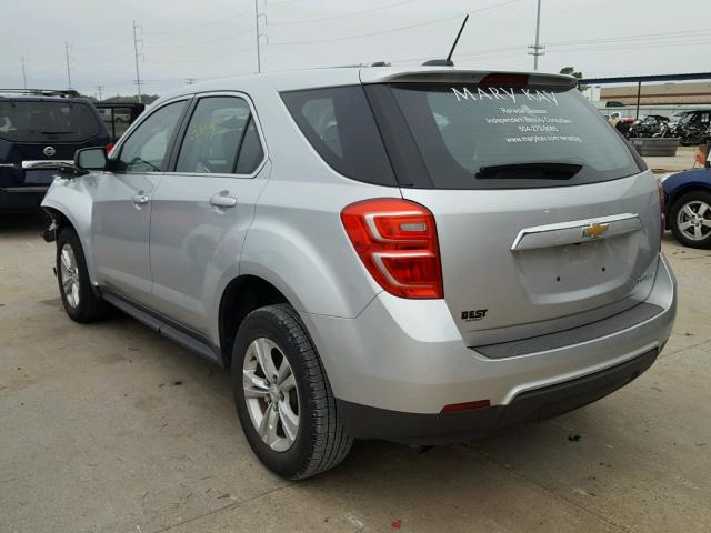 2GNALBEK8G6149797 - 2016 CHEVROLET EQUINOX LS SILVER photo 3