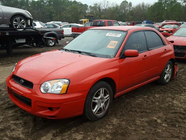 JF1GD67574H523035 - 2004 SUBARU IMPREZA RS RED photo 2