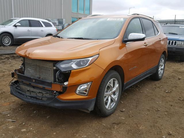 2GNAXVEV0J6274266 - 2018 CHEVROLET EQUINOX PR ORANGE photo 2