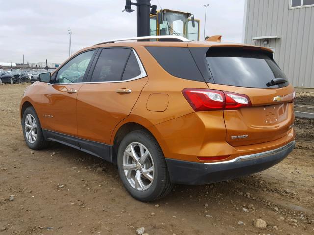 2GNAXVEV0J6274266 - 2018 CHEVROLET EQUINOX PR ORANGE photo 3