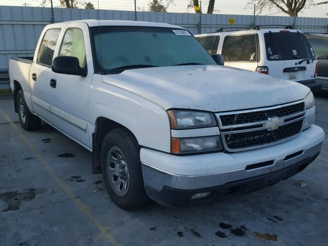 2GCEC13T661146604 - 2006 CHEVROLET SILVERADO WHITE photo 1