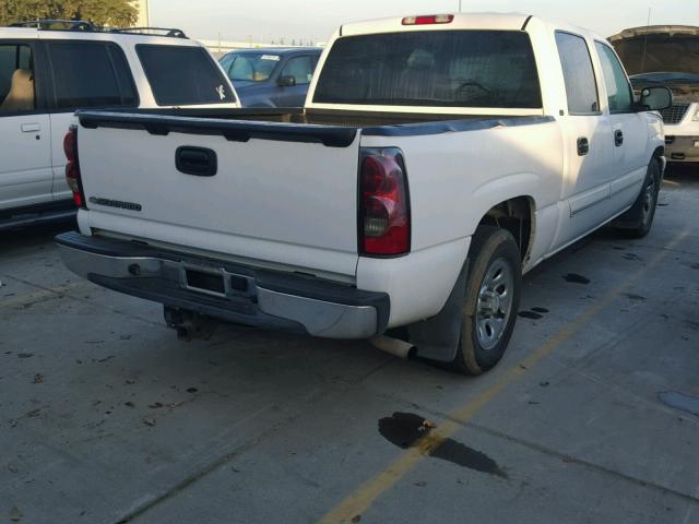 2GCEC13T661146604 - 2006 CHEVROLET SILVERADO WHITE photo 4