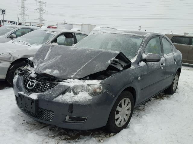 JM1BK12F081821020 - 2008 MAZDA 3 I GRAY photo 2