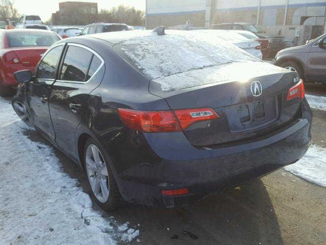 19VDE1F33EE004268 - 2014 ACURA ILX 20 BLUE photo 3