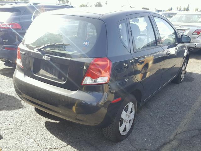 KL1TD66687B752650 - 2007 CHEVROLET AVEO BASE BLACK photo 3