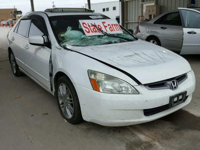 1HGCM66535A062907 - 2005 HONDA ACCORD EX WHITE photo 1