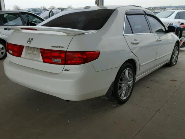 1HGCM66535A062907 - 2005 HONDA ACCORD EX WHITE photo 4