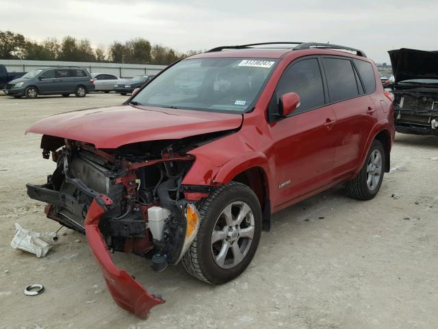 2T3DF4DV5CW233496 - 2012 TOYOTA RAV4 LIMIT MAROON photo 2