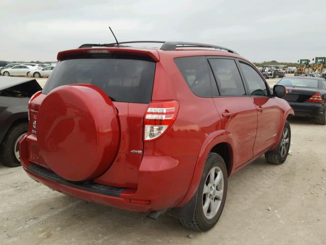 2T3DF4DV5CW233496 - 2012 TOYOTA RAV4 LIMIT MAROON photo 4