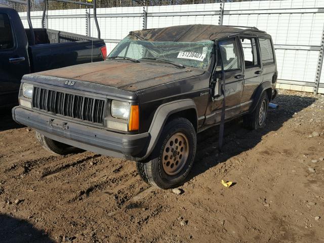 1J4FT68S5SL660637 - 1995 JEEP CHEROKEE S BLACK photo 2