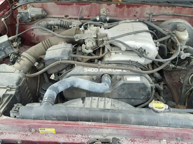 5TEGN92N82Z028726 - 2002 TOYOTA TACOMA DOU MAROON photo 7