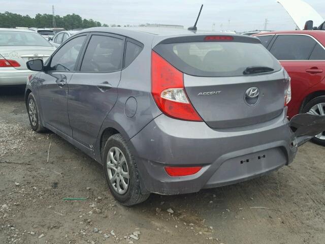 KMHCT5AE5EU187923 - 2014 HYUNDAI ACCENT GLS SILVER photo 3