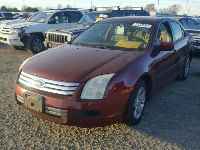 3FAFP07106R108959 - 2006 FORD FUSION SE BURGUNDY photo 2