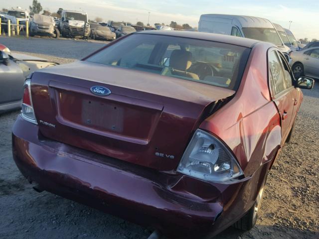 3FAFP07106R108959 - 2006 FORD FUSION SE BURGUNDY photo 4