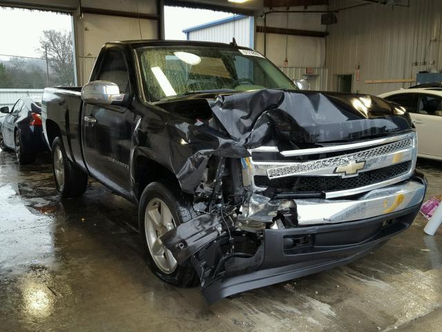 1GCEC14C18Z233724 - 2008 CHEVROLET SILVERADO BLACK photo 1