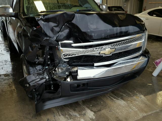 1GCEC14C18Z233724 - 2008 CHEVROLET SILVERADO BLACK photo 9