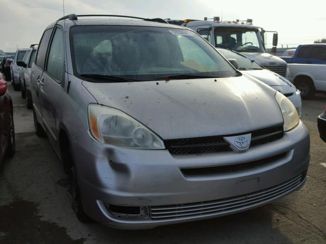 5TDZA23C14S205870 - 2004 TOYOTA SIENNA CE SILVER photo 1