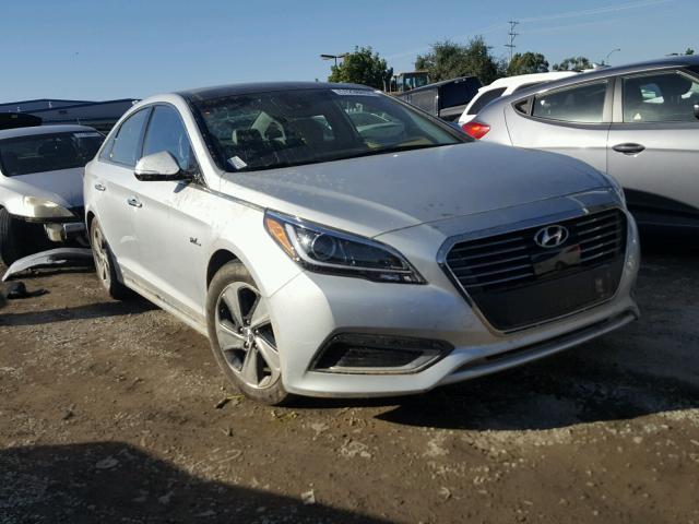 KMHE34L12HA044978 - 2017 HYUNDAI SONATA HYB SILVER photo 1