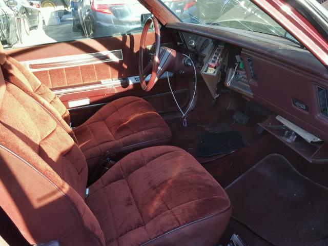 1C3BC51E1GG131824 - 1986 CHRYSLER LEBARON MAROON photo 5