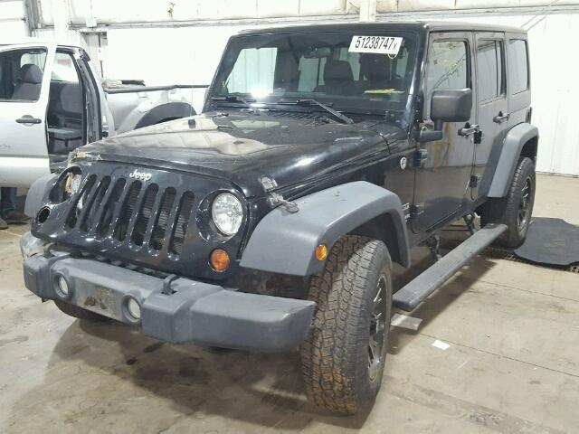 1C4BJWDG8CL218674 - 2012 JEEP WRANGLER U BLACK photo 2