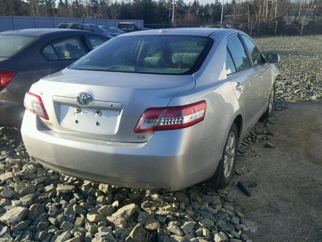 4T1BF3EK4BU153426 - 2011 TOYOTA CAMRY BASE SILVER photo 4