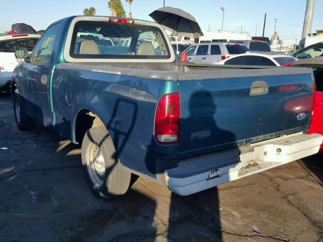 1FTDF1722VKC14271 - 1997 FORD F150 GREEN photo 3