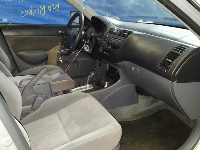 2HGES26843H586390 - 2003 HONDA CIVIC EX 银色 照片 5