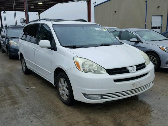 5TDZA22C74S180264 - 2004 TOYOTA SIENNA XLE WHITE photo 1