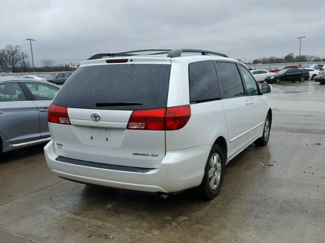 5TDZA22C74S180264 - 2004 TOYOTA SIENNA XLE WHITE photo 4